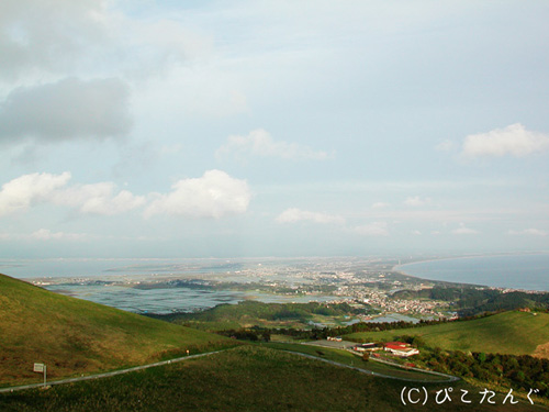 姫ヶ岳山頂より天王町方面を望む　2011年5月下旬