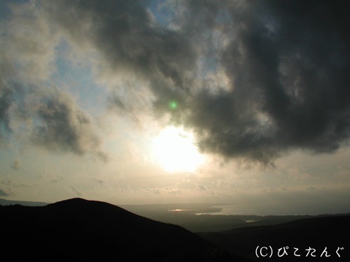 寒風山山頂より眺める夕暮れ　2011年5月下旬