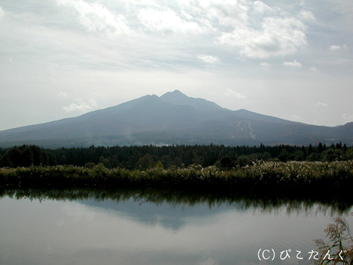 鶴田町より岩木山を望む　2010年10月